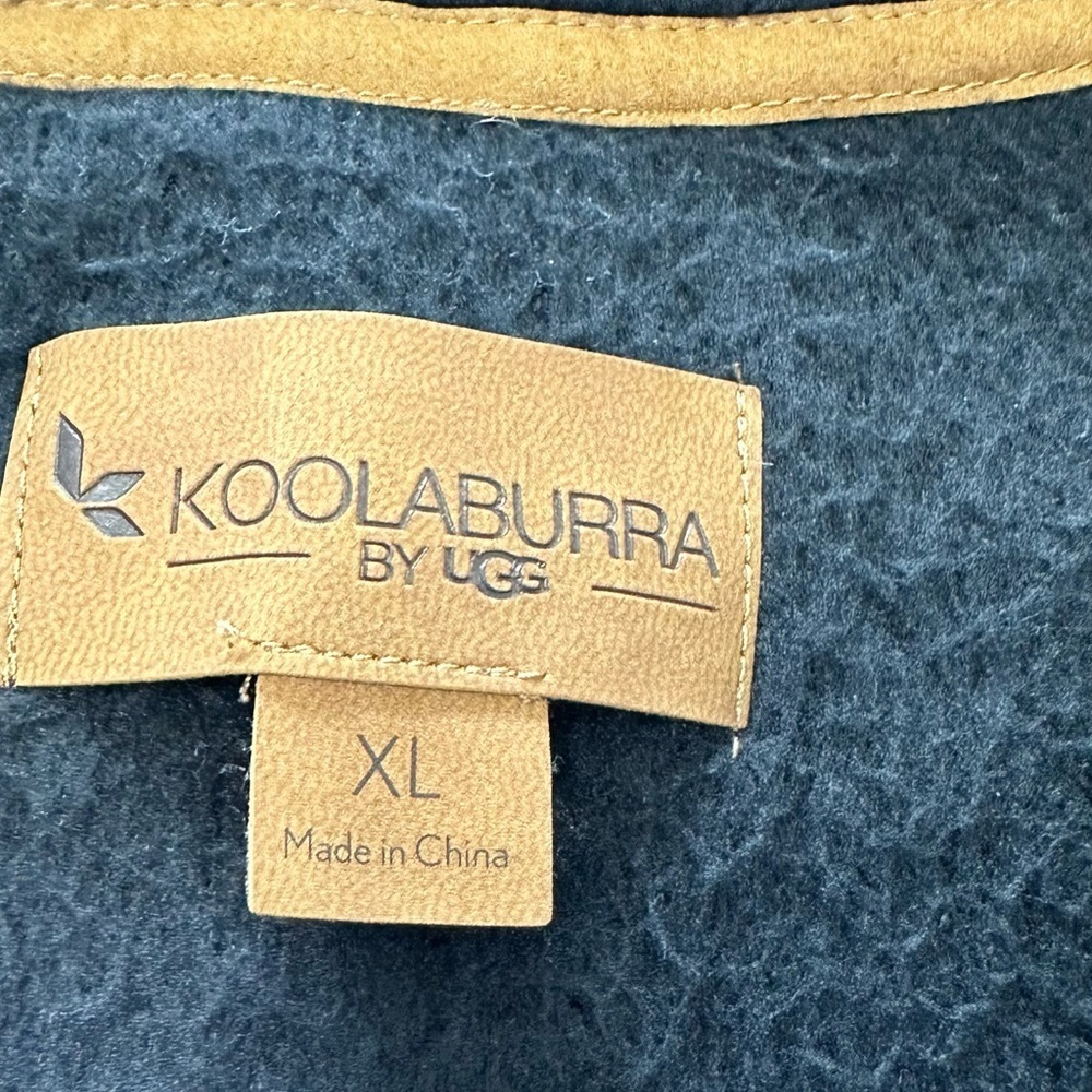 Koolaburra by Ugg Cozy Sherpa 1/4 Zip Pullover Black in Size XL - Picture 4 of 15